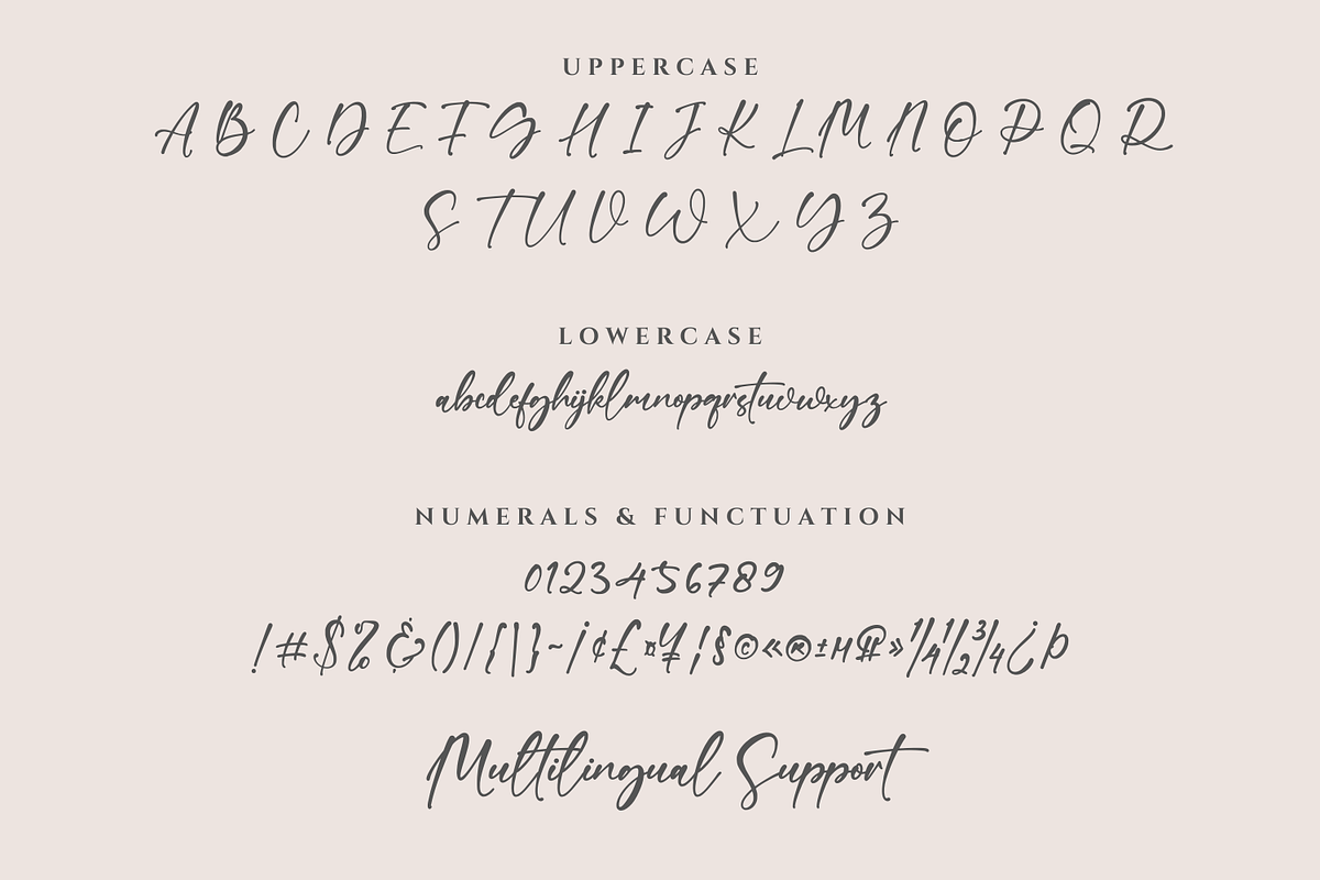 Quella Amber - Stylish Signature, a Handwritten Font by CreateBigSupply (Photo 5 of 9)