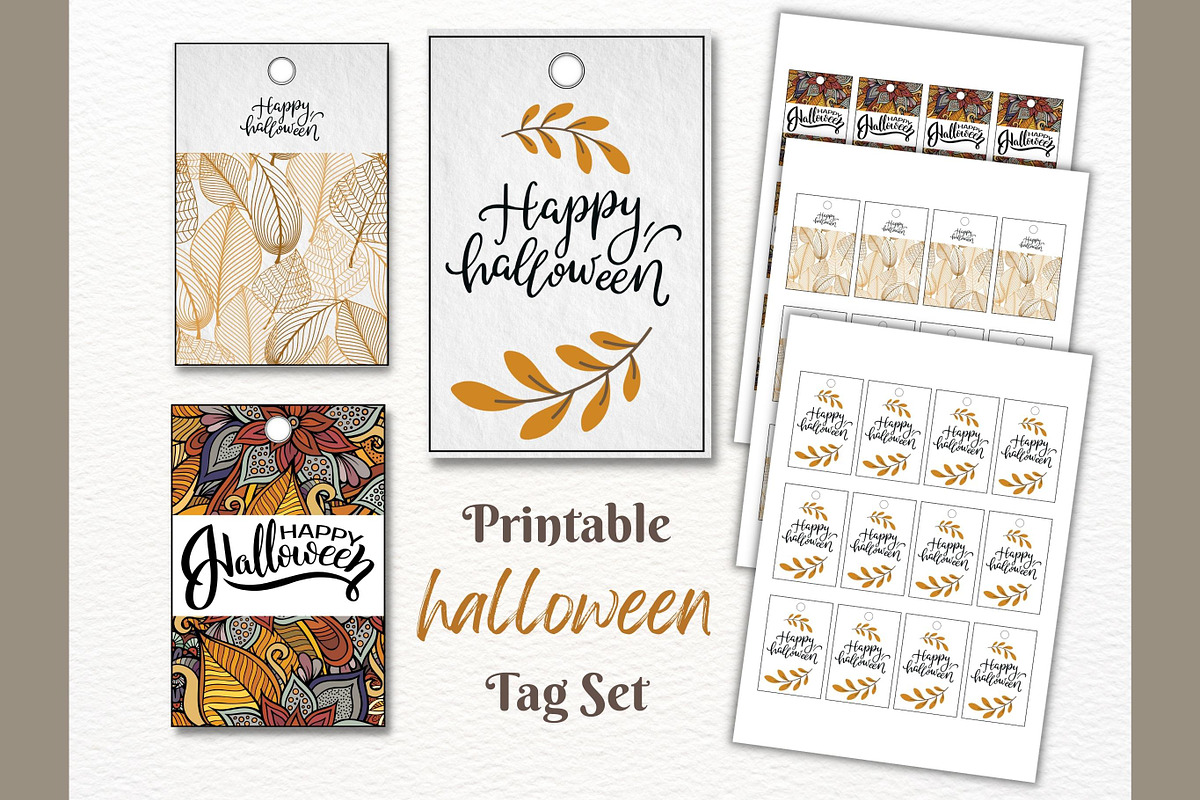 Printable Halloween Tags, Gift Tags, a Card Template by idArt (Photo 1 of 4)