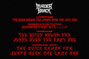 Murder Brack - Death Metal Font, a Blackletter Font by Multype Studio (Thumbnail 10 of 11)