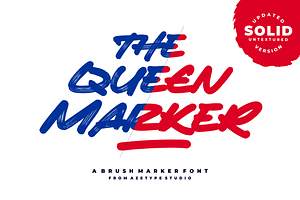 The Queen Marker • A Marker Font
