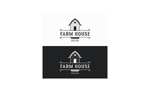 Retro vintage barnhouse logo design., a Branding & Logo Template by LOGOCREATIVE