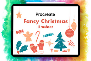 Fancy Christmas Procreate Brushes