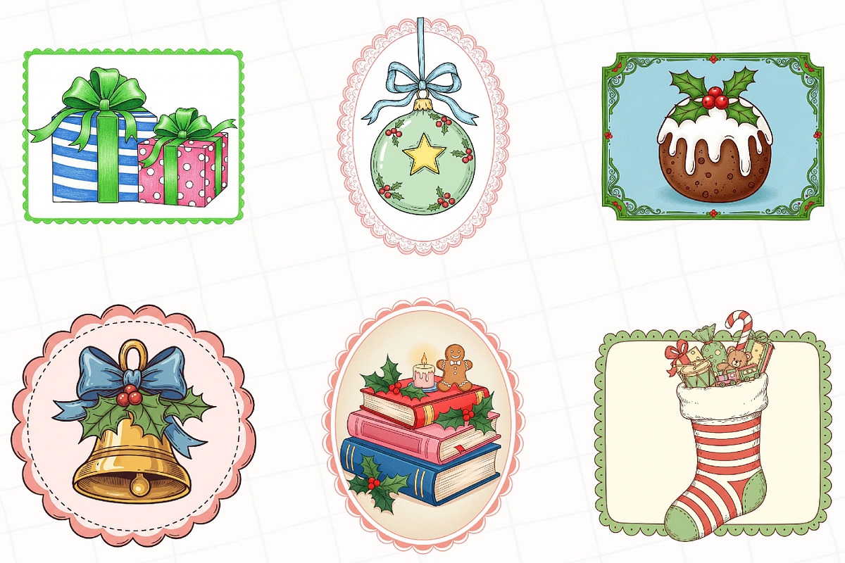 Christmas Frame Sublimation, an Illustration by OK Design (Photo 5 of 5)