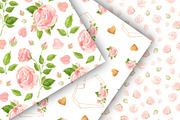 Watercolor pink and red roses, an Illustration by Valin Malin (Thumbnail 9 of 16)