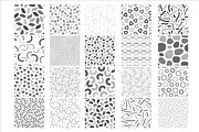 Seamless trendy monochrome patterns, a Pattern Graphic by ExpressShop (Thumbnail 2 of 5)