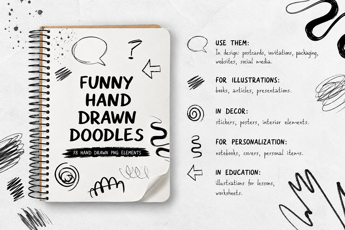 Doodle Scribble Set, an Object Graphic by Kate Creative Studio (Photo 3 of 3)