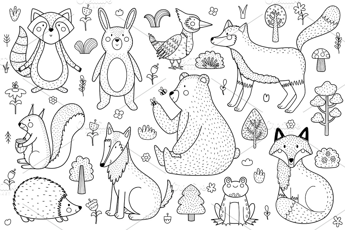 Forest Animals Collection, an Animal Illustration by Gulnara Sabirova (Photo 5 of 15)