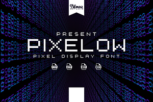 Pixelow, a Script Font by almazstudio