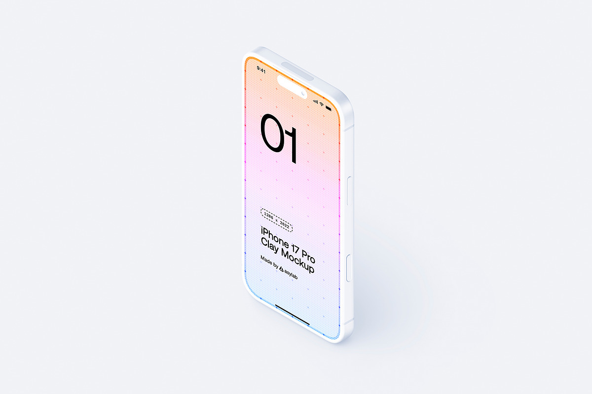 iPhone 17 Pro Clay - 24 Mockups, an iPhone Mockup by Asylab (Photo 25 of 61)
