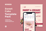 Sweet Cake Instagram Post, a Social Media Template by CavenArt (Thumbnail 1 of 5)