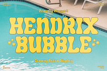 Hendrix Bubble Groovy Retro Display