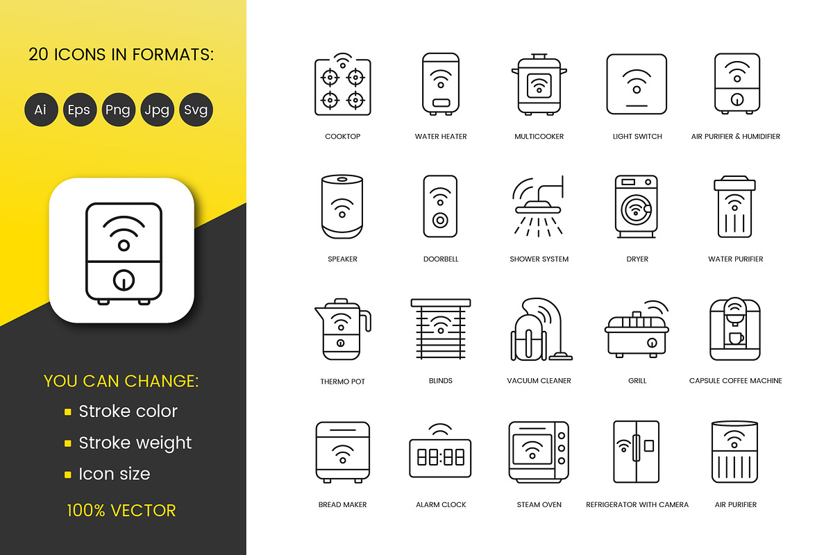 Smart Devices Icon Pack, an Outline Icon by Grand Design (Photo 2 of 3)