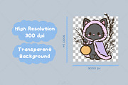 Black Cat Christmas Winter Forest, an Animal Illustration by Blumensdiary (Thumbnail 3 of 7)