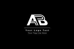 ab ba letter logo elegant initial, a Branding & Logo Template by OmerStudio