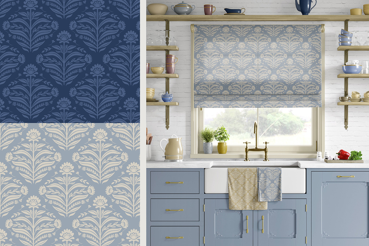 Heritage Luxury Damask, a Pattern Graphic by Pretty Cosy Chai (Photo 8 of 11)