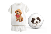 Clipart with dogs, labradoodles., an Animal Illustration by SavinV (Thumbnail 5 of 6)