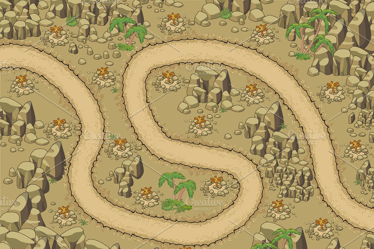 Tower Defence - Desert Pack 1, an Illustration by quicky (Photo 2 of 4)