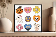 Retro Halloween PNG Sublimation, an Illustration by DreamCafeArt (Thumbnail 4 of 7)