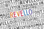 Revello SVG Hand-Painted Font Family, a Font by Ahmet Altun (Thumbnail 1 of 5)