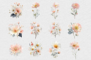 Romance Floral, Watercolor clipart, an Illustration by DreamCafeArt (Thumbnail 4 of 6)