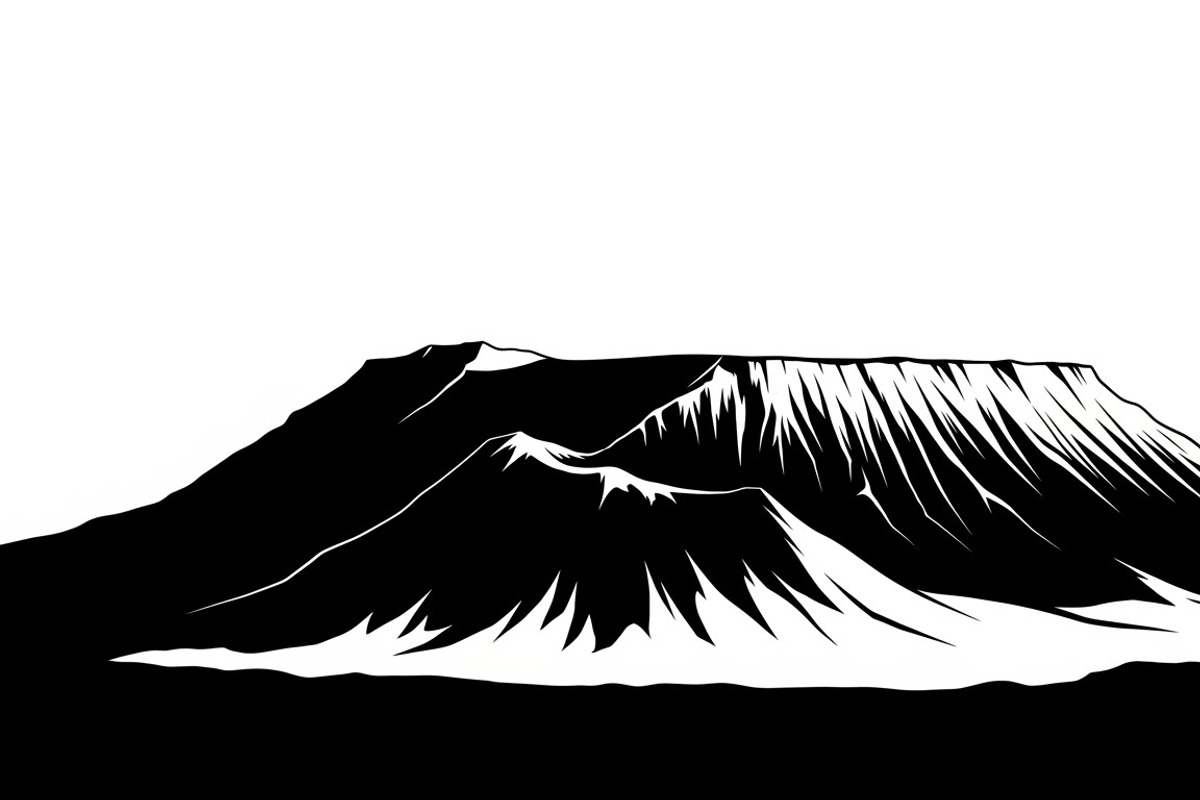 collection of volcano silhouettes, an Illustration by Amazin_art (Photo 2 of 31)