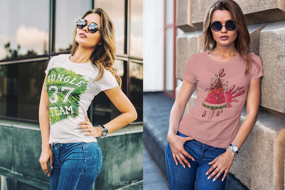 T-Shirt Mock-Up Fashion Girl, a Shirt Mockup by Dikarte.Store (Photo 4 of 9)