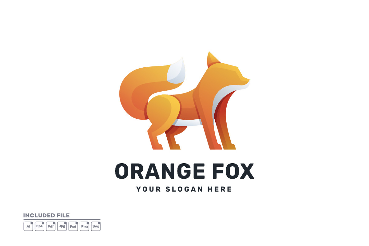 Fox Gradient Colorful Logo, a Branding & Logo Template by yuanesei