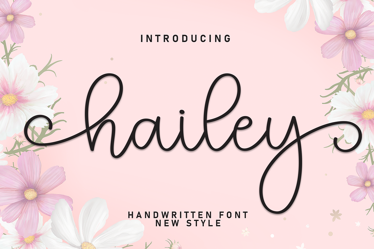 Hailey | Script Font, a Handwritten Font by Scratchones (Photo 1 of 9)