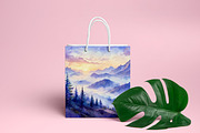 Watercolor Nature Landscape Bundle, a Wallpaper Graphic by Forhadx5 (Thumbnail 12 of 12)