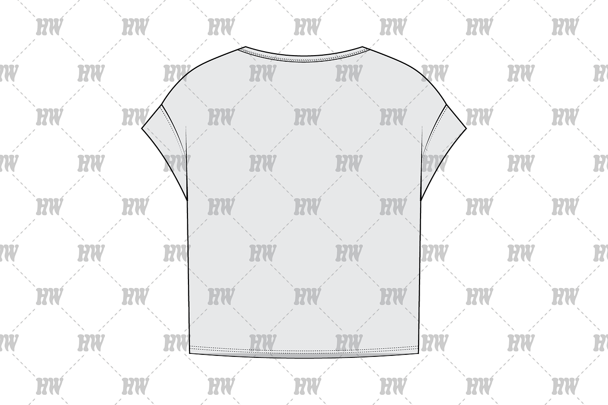 Oversized Short Sleeve Tee Flat, a Shirt Mockup by haydenwentworth (Photo 3 of 3)