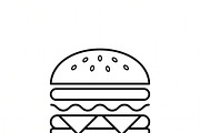 Food Beverage Icon Pack, an Outline Icon by adenpinkstore (Thumbnail 9 of 18)