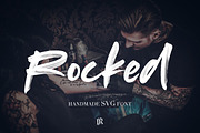 Rocked SVG Font, a Script Font by Ivan Rosenberg (Thumbnail 1 of 7)