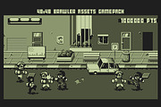 48X48 GAMEBOY BRAWLER GAME PACK, a Graphic by Fassous game assets (Thumbnail 1 of 2)