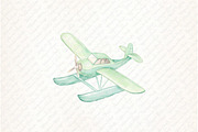 Watercolor  Transport Car Airplane, an Illustration by Watercolor design (Thumbnail 9 of 11)