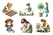 Gardening Girl Sublimation Bundle, an Illustration by Daily.Designs (Thumbnail 3 of 5)