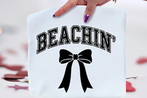 Beachin Coquette Bow Summer PNG, an Illustration by CraftArtStudio