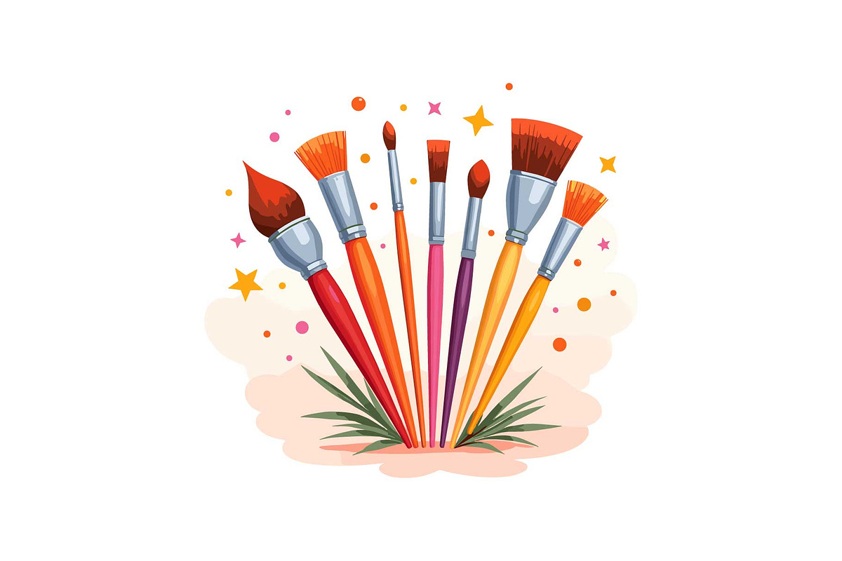 Books, Brushes, and School Time Fun, an Object Graphic by Gfx_Store (Photo 5 of 13)