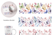 Watercolor Butterfly Collection, a Decorative Illustration by MayaNavits (Thumbnail 5 of 15)