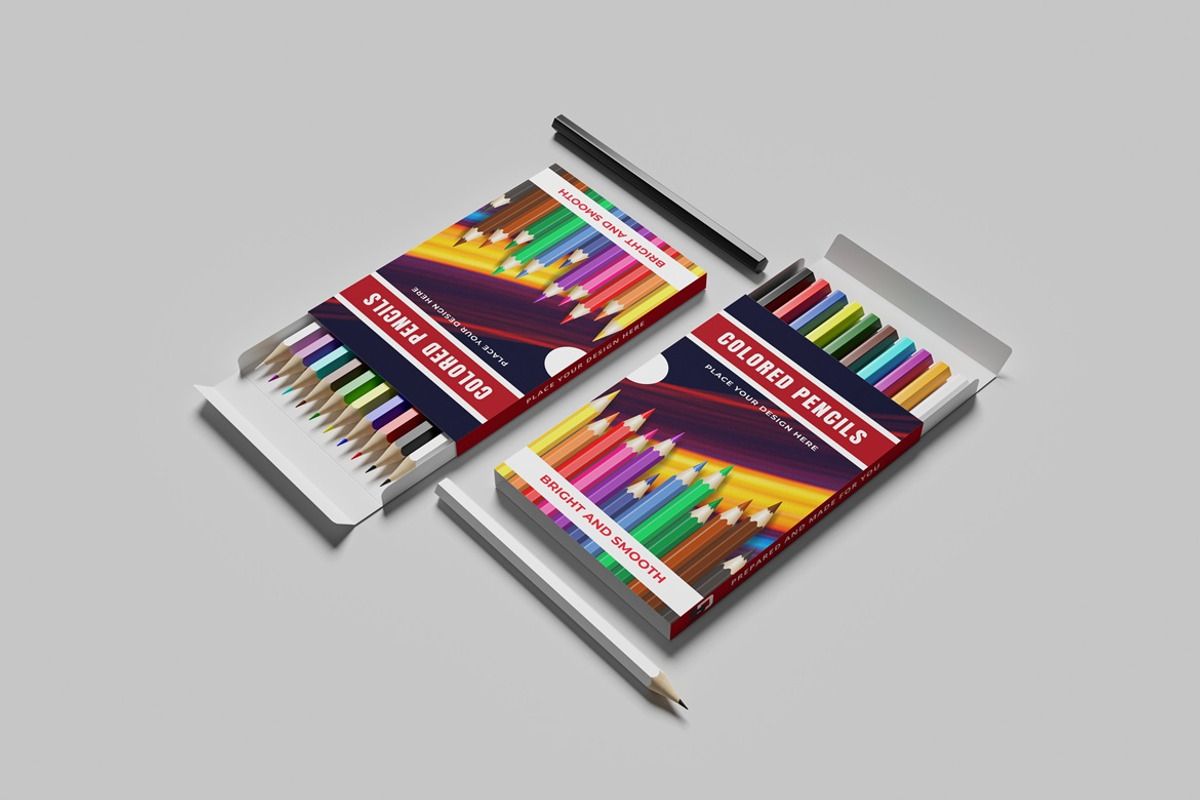 Colored Pencils Mockup, a Pens & Pencil Mockup by AndikaGraphic (Photo 2 of 5)