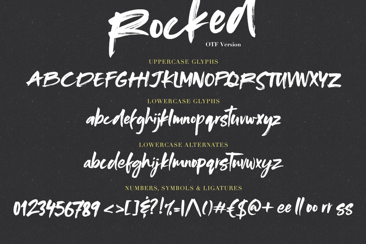 Rocked SVG Font, a Script Font by Ivan Rosenberg (Photo 6 of 7)