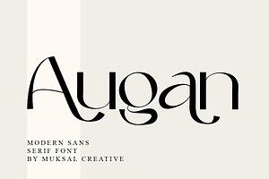 Augan, a Sans Serif Font by Muksal Creative