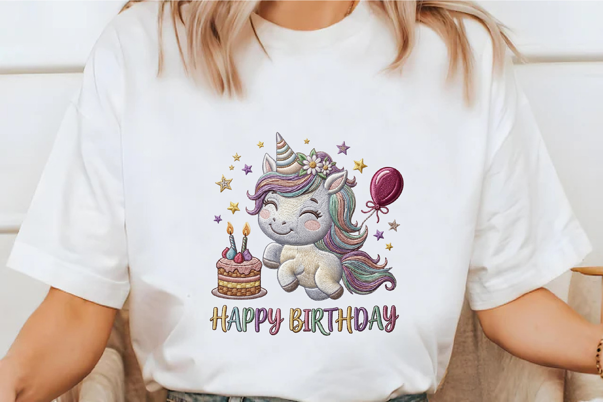 Cute Unicorn Birthday Sublimation De, an Illustration by designcity5 (Photo 2 of 4)