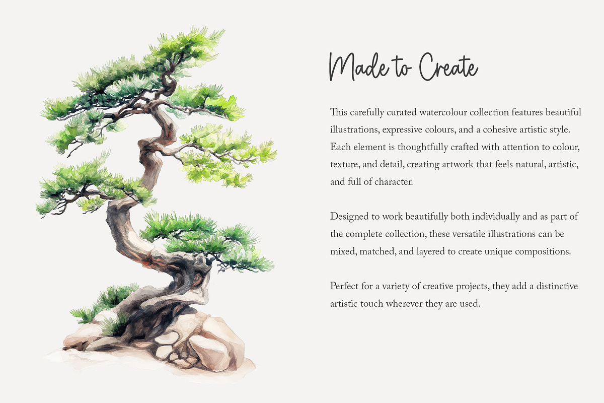 100 watercolour global tree clip art, a Seasonal Illustration by Poppy Lane Studio (Photo 7 of 11)