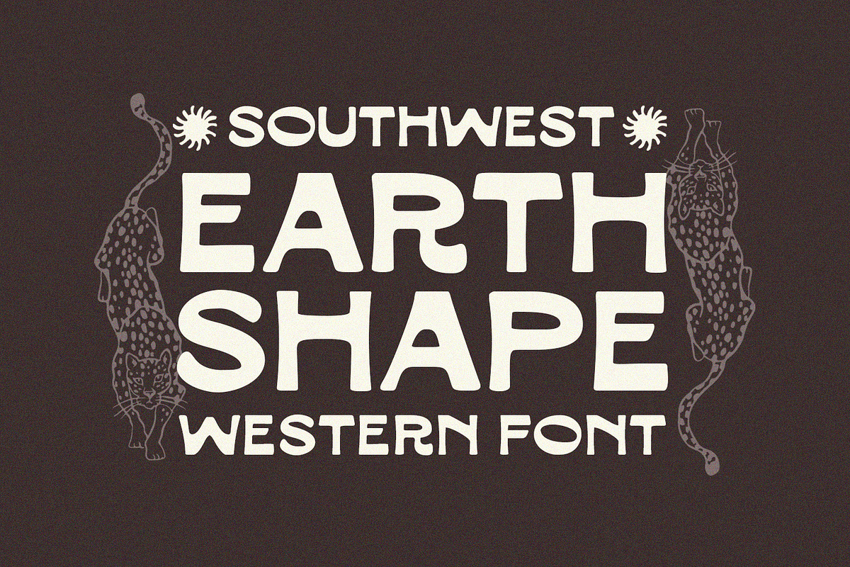 Earth Shape Southwestern Font, a Handwritten Font by Viswell (Photo 1 of 10)