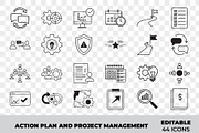 Action Plan Project Management icon, an Outline Icon by Unique Design Team (Thumbnail 2 of 3)