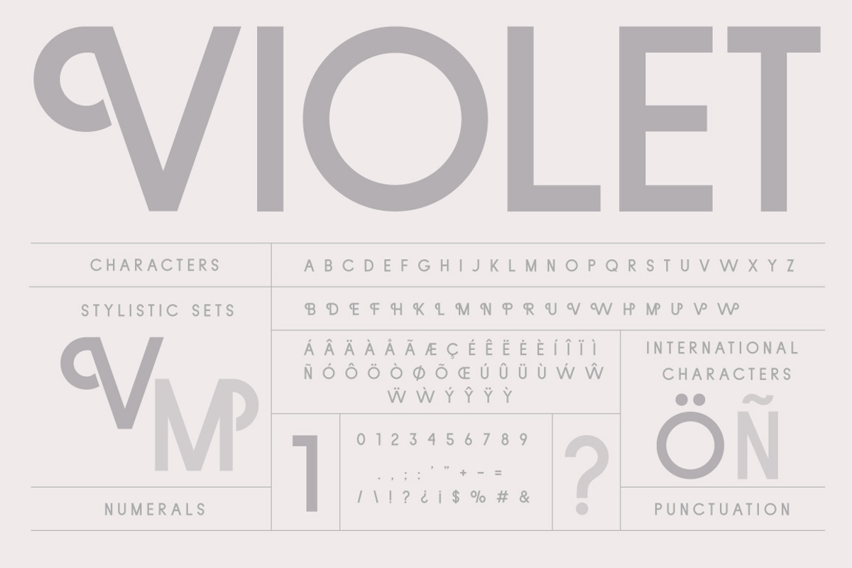 Violet | A Stylish Sans Serif, a Sans Serif Font by Josh O. (Photo 6 of 6)