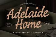 Adelaide Home - Retro Organic Script, a Script Font by Typia Nesia (Thumbnail 1 of 10)