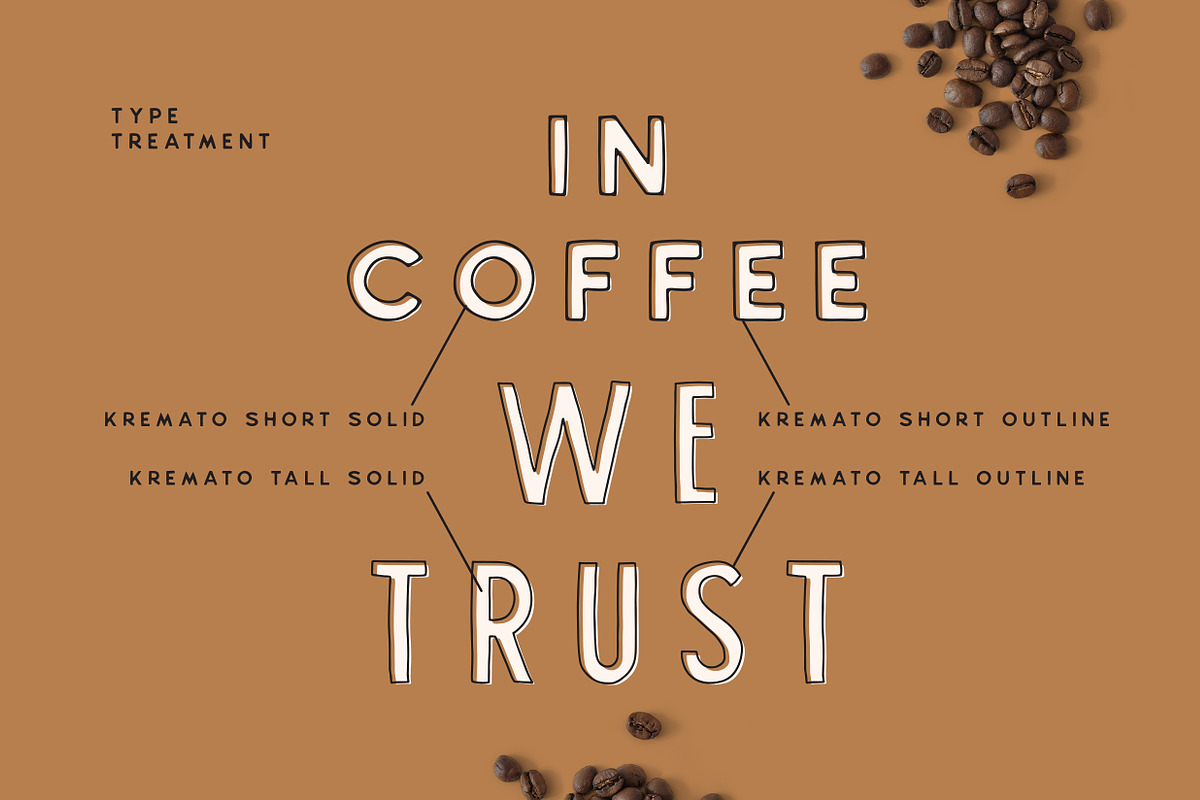 Kremato - Natural Hand Drawn Fonts, a Sans Serif Font by Konstantine Studio (Photo 4 of 11)