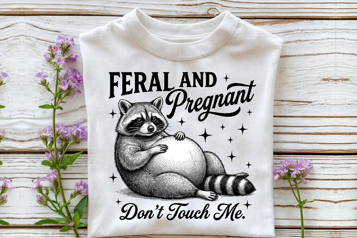 Feral and Pregnant Raccoon Maternity, a Work Illustration by Sublimation Artist (Photo 3 of 9)