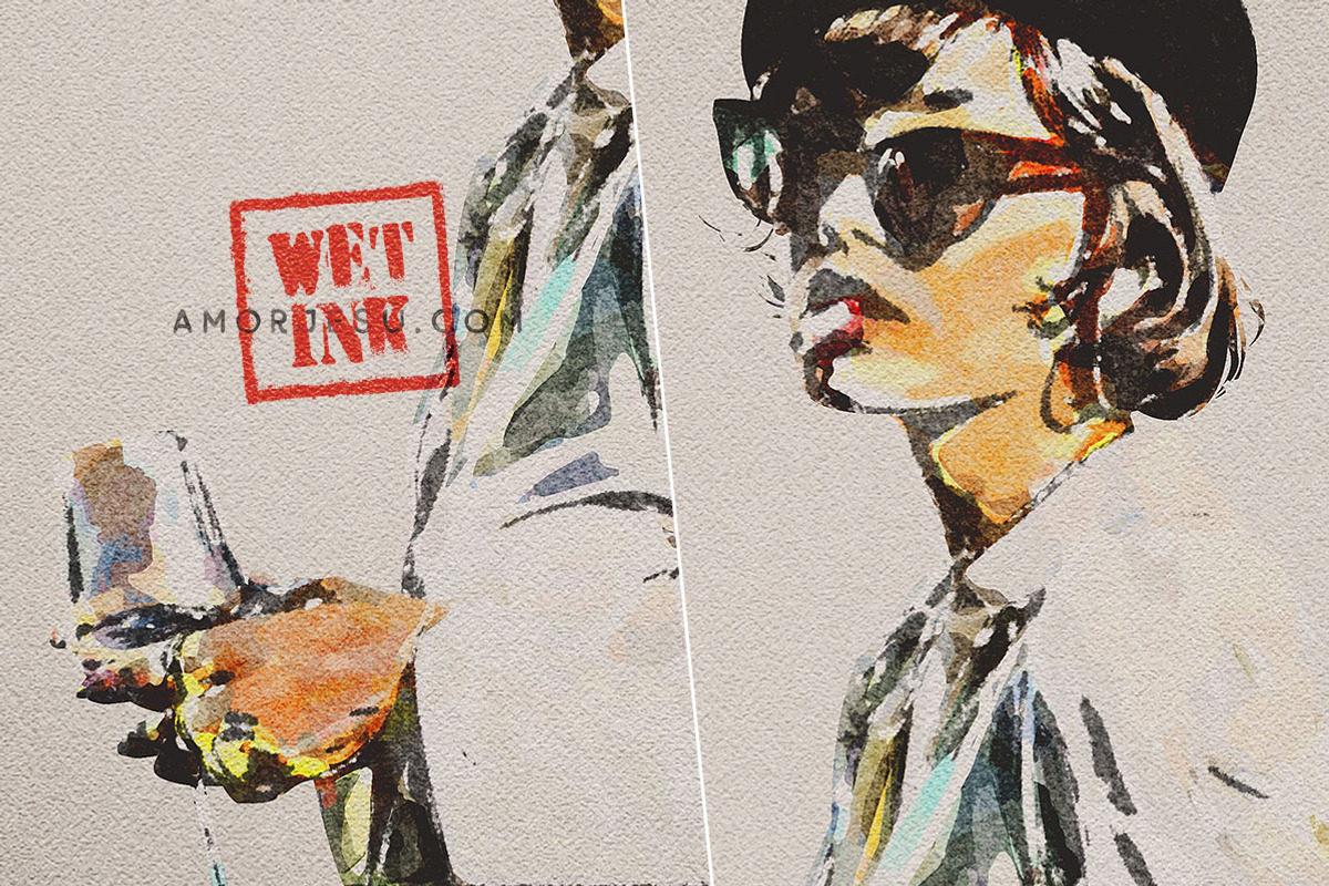 Wet Ink Photo Effect, an Action Add-On by Amorjesu.com (Photo 12 of 27)